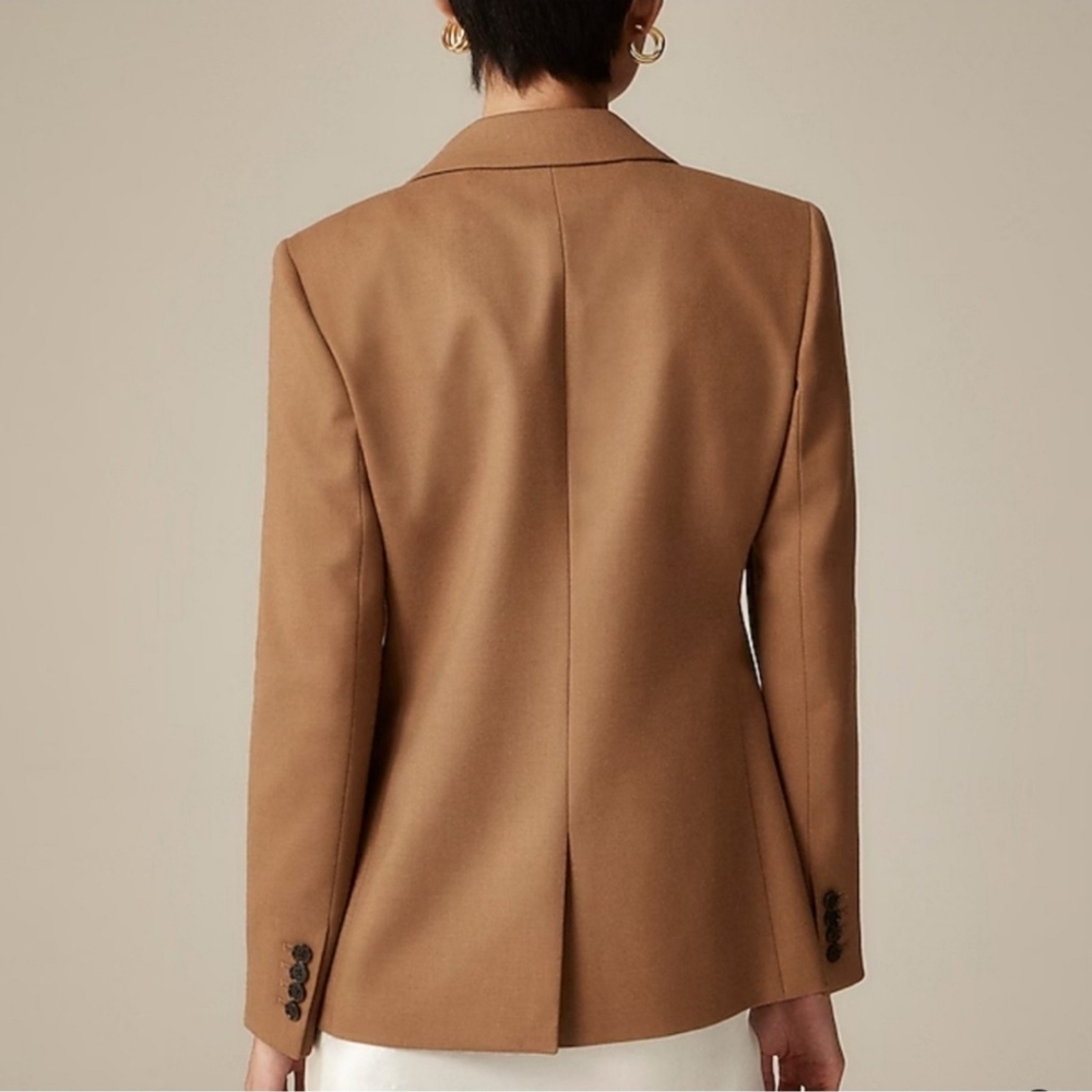 NWT J. Crew Helena blazer in wool-blend flannel, Size 2 - Picture 3 of 9